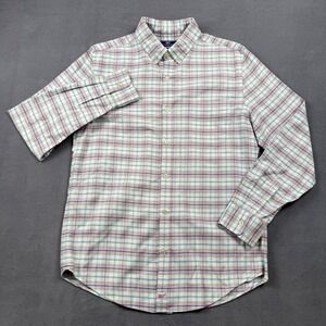 Vineyard Vines Slim Fit Murray Shirt Cotton Blend Quiet Luxury Preppy Plaid M